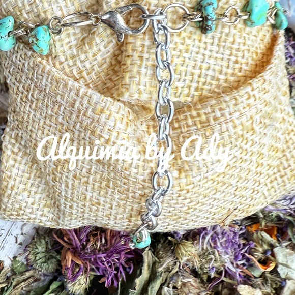 Turquoise and owl charms bracelet - Picture 6 of 6